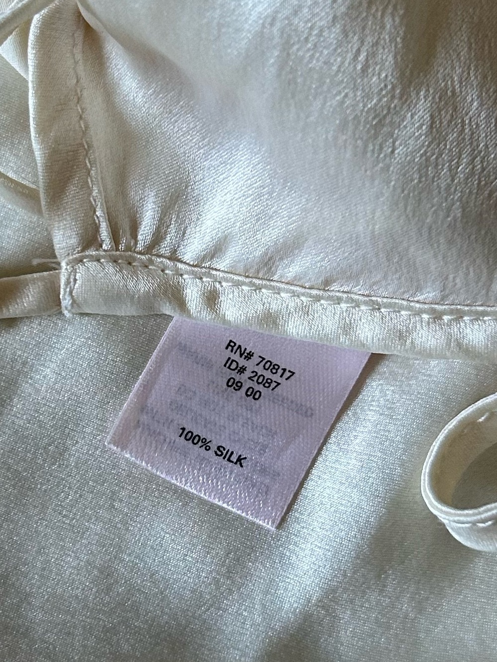 Victoria's Secret Cream SILK Slip Dress with Pink Label - Picture 4 of 4